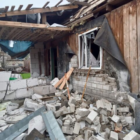 Ruined home of Ecosoft's employee. Kyiv region, March, 2022
